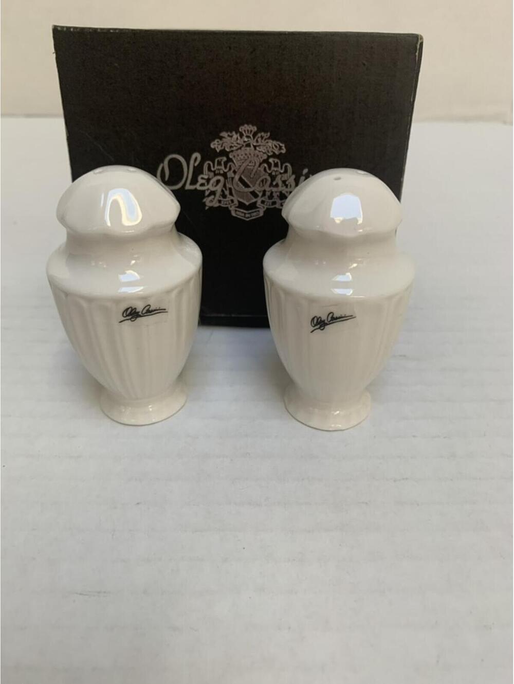 Salt and Pepper Shakers Oleg Cassini Fine Porcelain